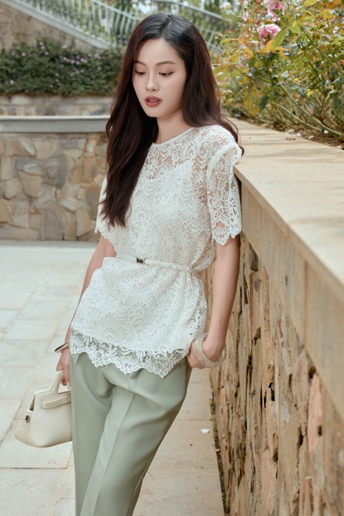 Sixdo Mint Woven Baggy Pants